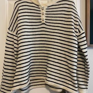 Striped Black and White Sweater